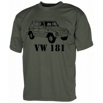T-Shirt Oliv Motiv VW 181 Kübel